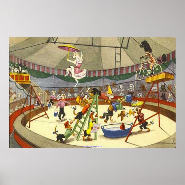 CIRCO DE CACHORRO - IMPRESSÕES POSTERS E CANVAS -  (Frente)