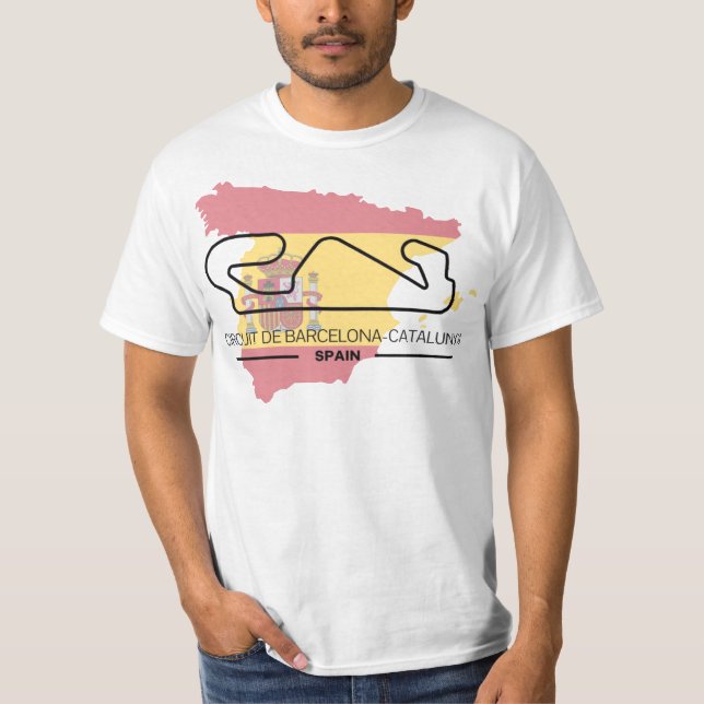 Circuit De Barcelona Formula 1 T-shirt (Frente)