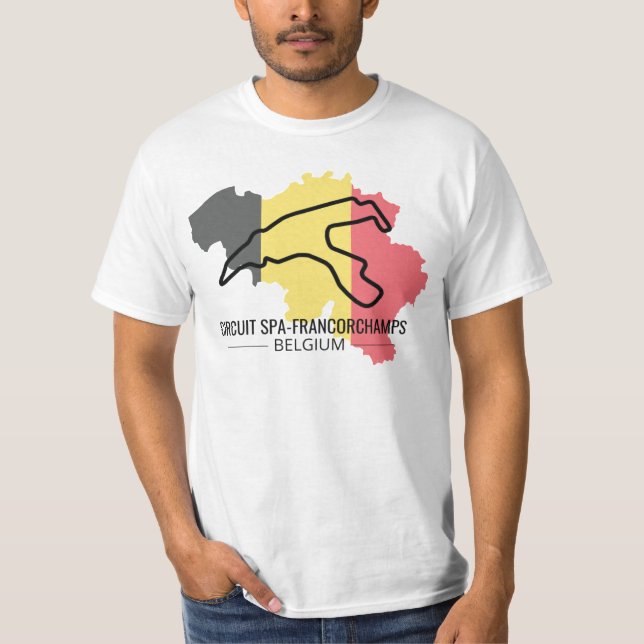 Circuit Francorchamps For Formula 1 fans T-Shirt (Frente)