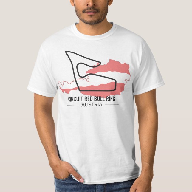 Circuit Redbull Ring formula 1 T-shirt (Frente)