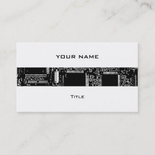 Circuite branco do cartão de visita da listra de 