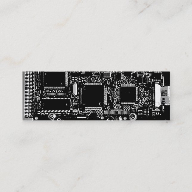 Circuite magro cinzento do cartão de visita de B & (Frente)