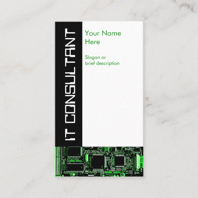 Circuite o verde 2" ELE cartão de visita do (Frente)