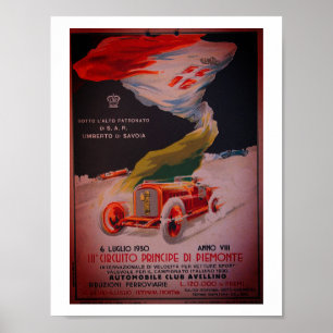 Circuito Avellino - Poster vintage de 1930