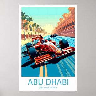 Circuito de Abu Dhabi Impressão Parede Abu Dhabi T