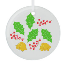 Circular Adorno De Cristal Feliz Navidad