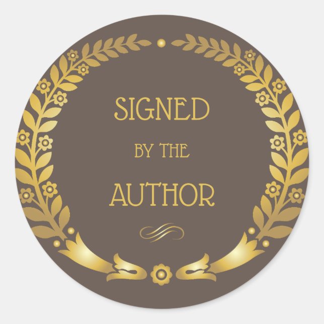 Circular Assinada pelo Autocolante - Placa do Livr (Frente)