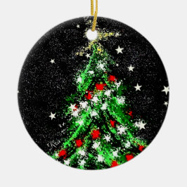Círculo cerâmico dos enfeites de natal (árvore)