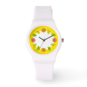 Círculo Citrus, relógio amarelo