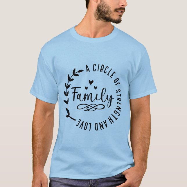 Círculo de Força e Amor: Collec de Camiseta Famili (Frente)