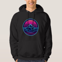 Círculo de Neon Mountain - Camisa de Adventure Ret