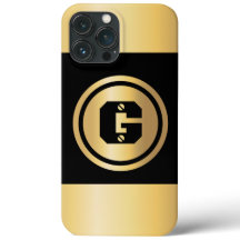 Círculo de Ouro com Inicial Personalizada Monogram