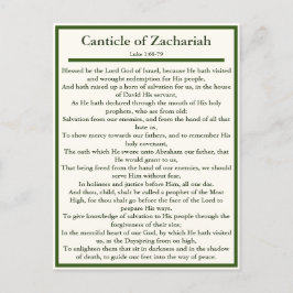 Círculo de Zachariah e Cartão de oração magnífico