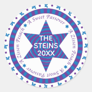 Círculo do adesivo "Blue/Purple Star"