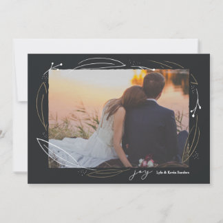 Círculo Do Cartão com fotos De Férias De Joy