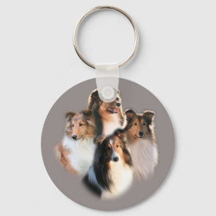 Círculo do chaveiro de Shelties