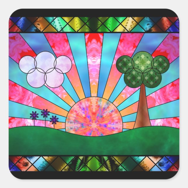 Círculo dos adesivos do Sol (Frente)