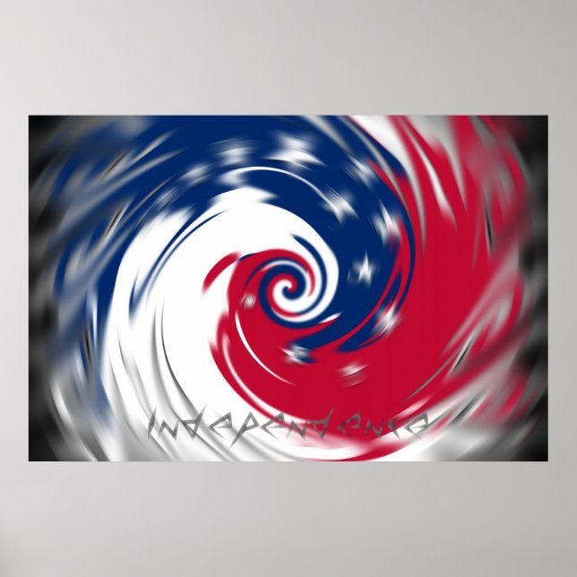 Círculo giratório da Poster de Independência (Frente)