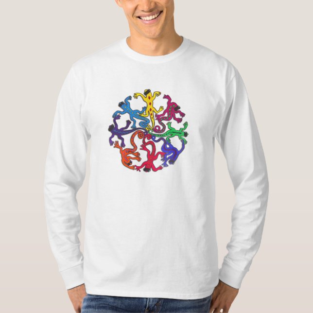 Círculo longo da camisa do T da Capa dos homens (Frente)