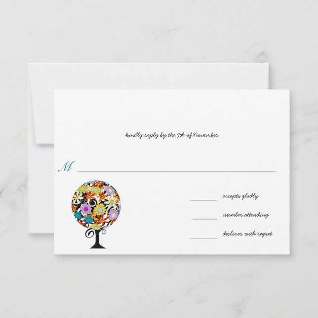 Círculo Mágico de Florestas de Amor Convites de Ca (Frente)