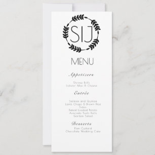 Círculo Minimalista de Ramalhete de Noiva Menu