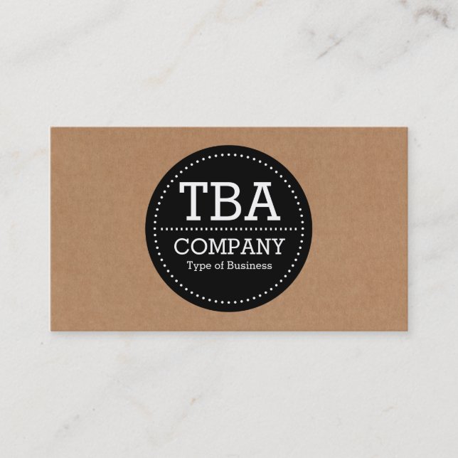 Círculo preto v3 - caixa de cartão (Frente)