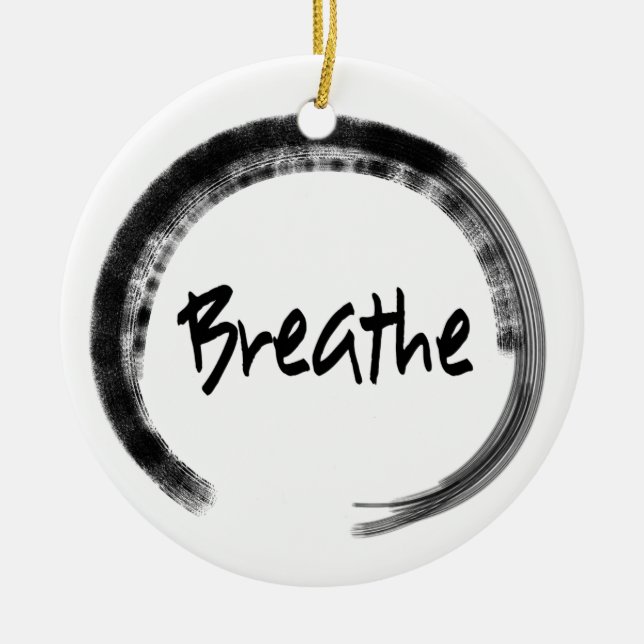 Círculo Zen - Enfeites de natal de ioga (Frente)