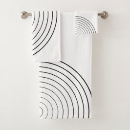 Círculos Banho Conjunto de Toalhas