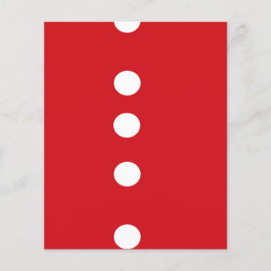 Círculos brancos em vermelho