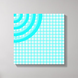Círculos Concentrados Coloridos Canvas Dividida