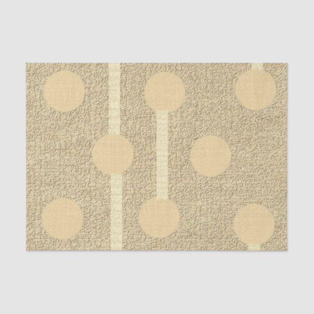 Círculos de bege de papel tecidular (Frente )