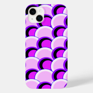 Círculos de humor rosa e roxo