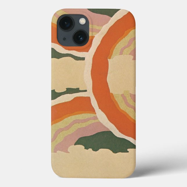 Círculos de Jazz Art Déco Retro Padrão de Nuvens A (Verso)