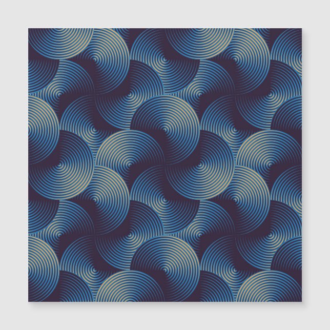 Círculos metálicos ilusão óptica, patamar sem cost (Frente)