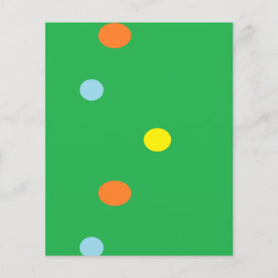 Círculos multicolores em verde
