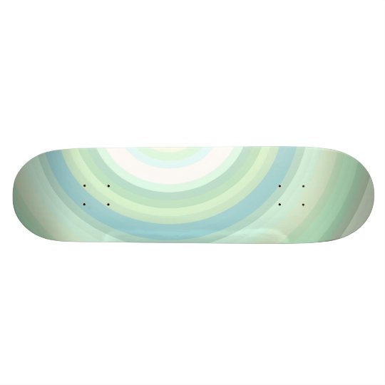 Círculos Pastel verdes Shape De Skate 18,1cm