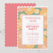 Círculos Psicodélicos - Convite RetroImpressão