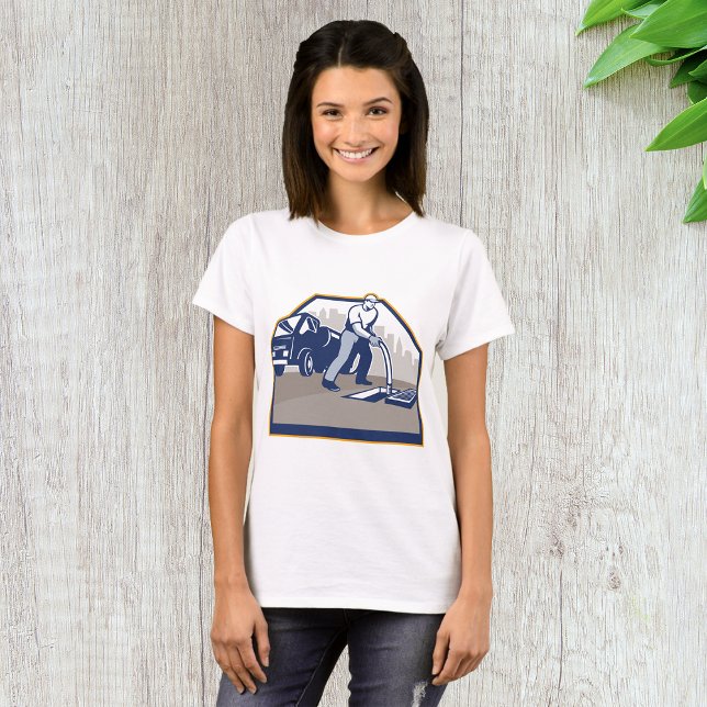 Cirurgião do Drain Womens T-Shirt (Criador carregado)