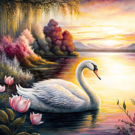 Cisne no lago Jigsee Quebra-cabeça