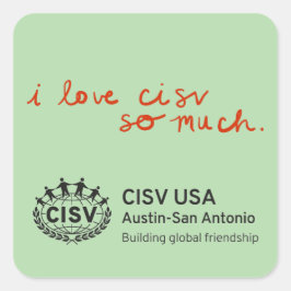 CISV Austin "Eu amo tanto o CISV." Adesivos