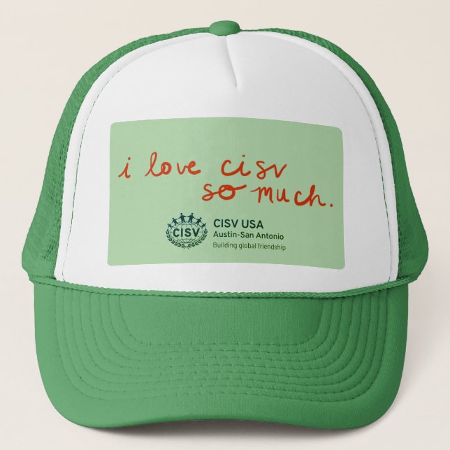 CISV Austin "Eu amo tanto o CISV." Boné (Frente)