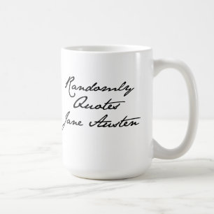 Cita aleatòria a caneca de Jane Austen
