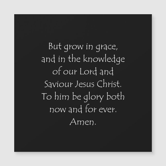 Citação 2 Peter 3 18 (Frente)