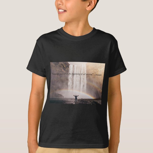 Citação Conhecendo a Si Mesmo - Camiseta Infantil (Frente)