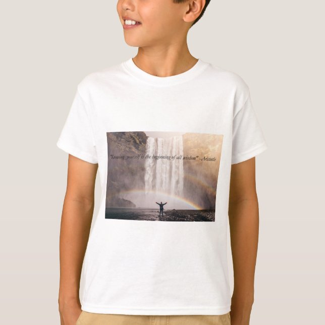 Citação Conhecendo a Si Mesmo - Camiseta Infantil (Frente)