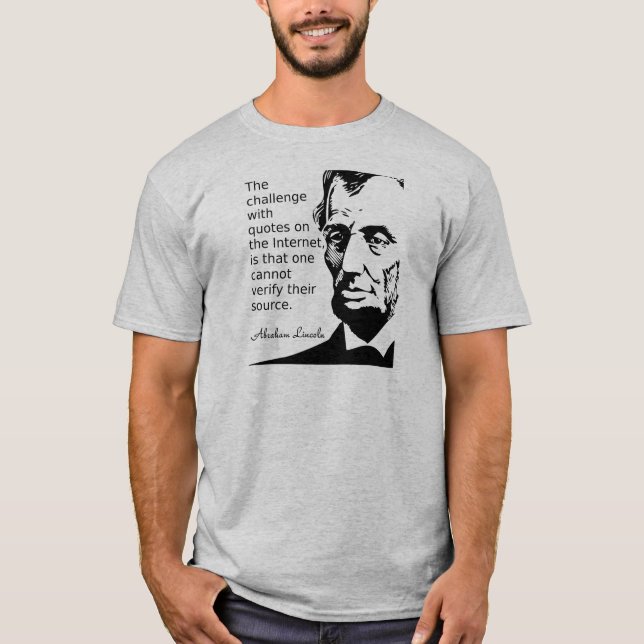 Citação da camiseta Lincon (Frente)