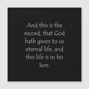 Citação das escrituras 1 John 5 11