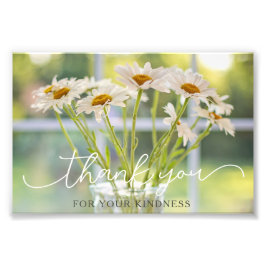 Citação de Agradecimento Daisy Floral Fotografia F