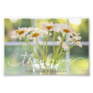 Citação de Agradecimento Daisy Floral Fotografia F