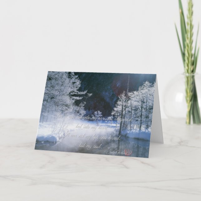 Citação de Amor de Judy Garland para Cartão do Dia (Frente)